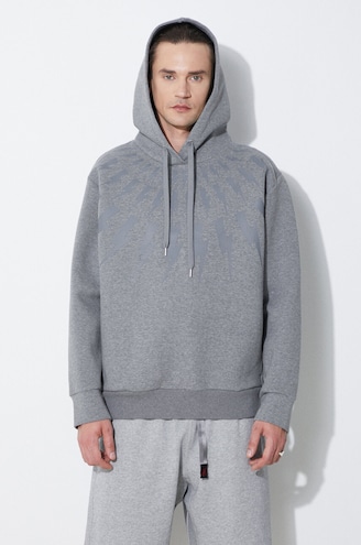 NEIL BARRETT｜SWEATSHIRTS (airisle Thunderbolt / Easy Sw Neil Barrett Crewneck Easy Fit FAIR-ISLE THUNDERBOLT Brushed