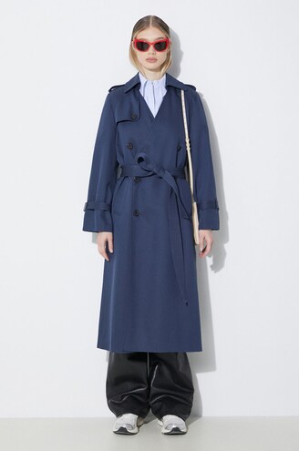 状態◎ old KENZO Japan製 Cotton Trench Coat 70s Kenzo JAP Belted Trench | S-M - Lucky Vintage