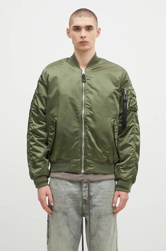Alpha Industries bomber jacket MA-1 UV men's green color 146115UV