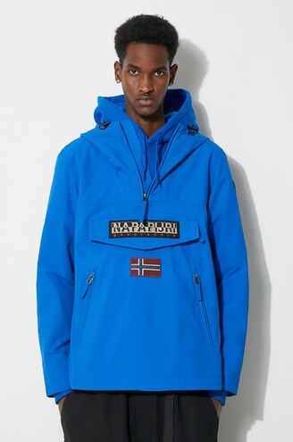 NAPAPIJRI ナパピリ フード付きジャケット 青 S 身長150くらい Napapijri jacket Rainforest S Pkt 3 men's blue color