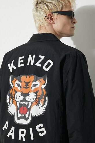 トップス x_kenbo Kenzo jacket Lucky Tiger Padded Coach men's black color