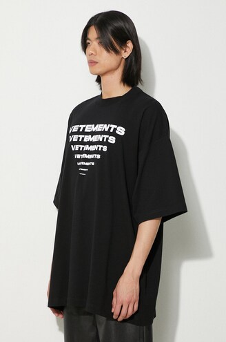 VETEMENTS cotton t-shirt Pyramid Logo PRM EU VETEMENTS cotton t-shirt Pyramid Logo PRM EU