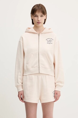 Sporty & Rich sweatshirt Bh Riding Club Soft Cropped Zip PRM EU