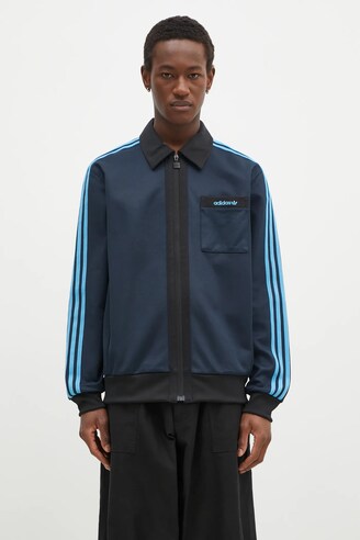 adidas originals CTT navy blue スエードジャケット adidas originals CTT navy blue スエードジャケット (adidas