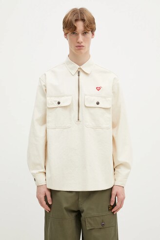 トップス 2021SS Silk Linen Stripe Fatigue Shirt 2021SS Silk Linen Stripe Fatigue Shirt - メルカリ