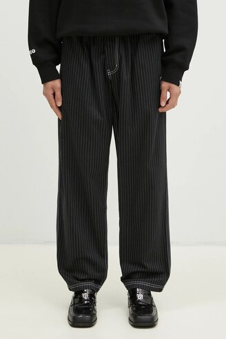 パンツ Washed cotton stripe pants B4995 Acid Wash Stripe Trousers – Maison Pimpim