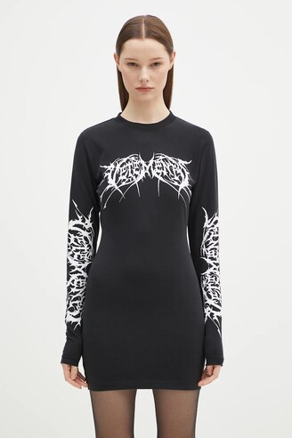 VETEMENTS dress Death Metal Longsleeve Mini PRM EU