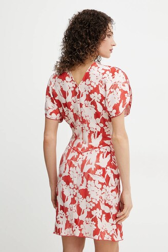 ジャケット Victoria Beckham SS25 (1225DJK006219A LIGHTAZUL) Victoria Beckham sukienka kolor różowy mini dopasowana