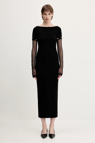 ワンピース SPORTMAX Woman Dress Black 2512321071600 005 SS25-SUD2G9-99X_F1_PRM.webp?v=