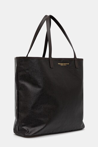 NEIGHBORHOOD ／COATED TOTE BAG NEIGHBORHOOD ◇ LOGO FLEXIBLE BAG-L / Tote bag / PVC / Black