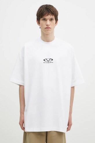VETEMENTS cotton t-shirt Oval Logo Oversized PRM EU