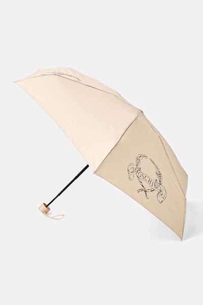 Moschino складана парасоля бежева 8981 SUPERMINI