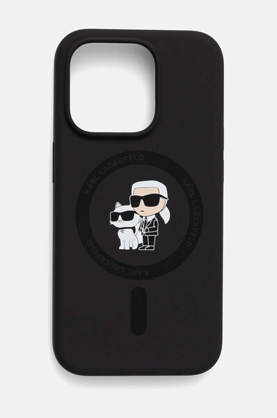 Чохол на телефон Karl Lagerfeld iPhone 15 Pro 6.1 колір чорний