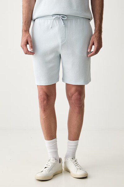 BOSS шорти loungwear чоловічі з бавовною Waffle Shorts бірюзові regular waist 50535884