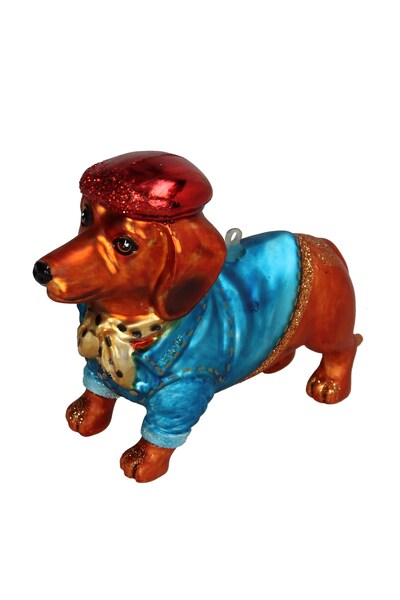 Inne Підвіска ялинкова зі скла Inne 11 x 5 x 13 cm колір коричневий