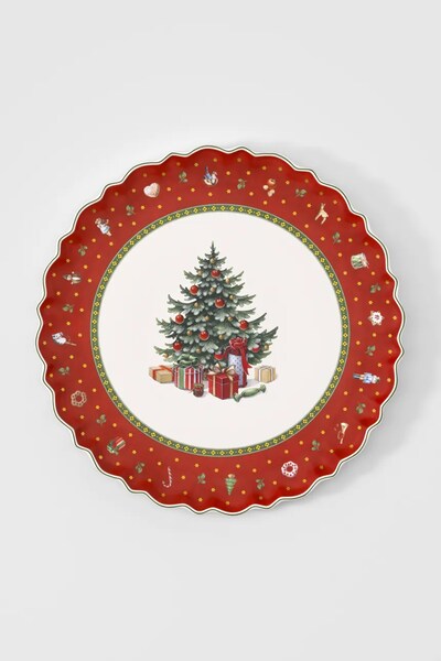 Тарілка святкова з порцеляни Villeroy & Boch Toy's Delight 33 cm