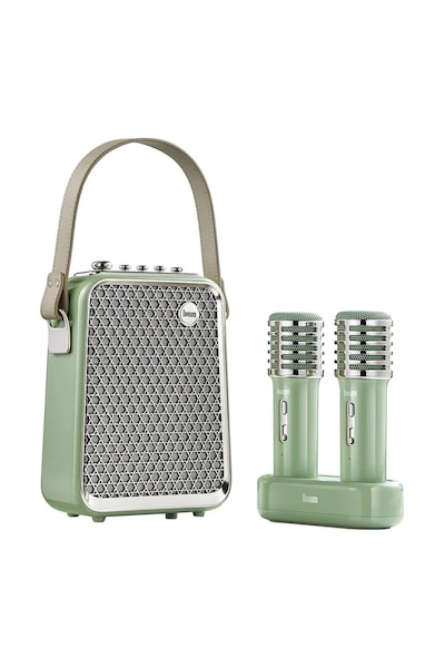 Divoom altoparlante wireless con microfono SongBird Karaoke colore verde