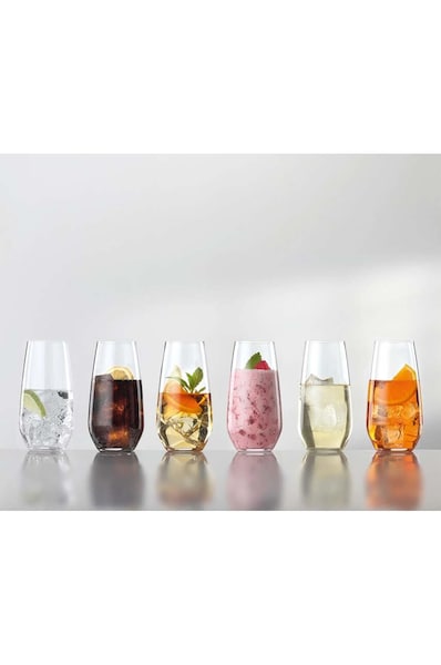 Set kozarcev za pijačo Spiegelau Authentis Casual Summer Drink 550 ml 6-pack prozorna barva