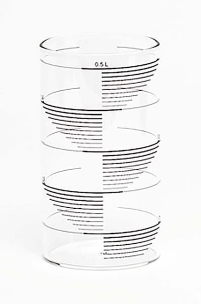 Komplet kozarcev Tre Product Rectangle Stripes 500 ml 4-pack prozorna barva