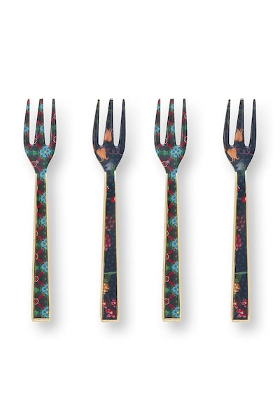 Set vilica za desert Pip Studio Enamelled Berry Blues 4-pack