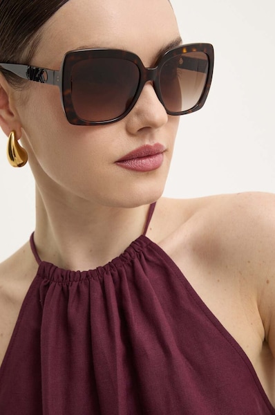 Sončna očala Michael Kors NICE ženska, rjava barva, 0MK2213