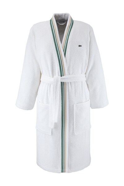 Халат бавовняний Lacoste LSCORE Blanc M колір білий