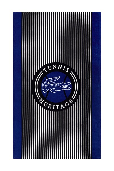 Великий рушник бавовняний Lacoste LACE Bleu 100 x 170 cm