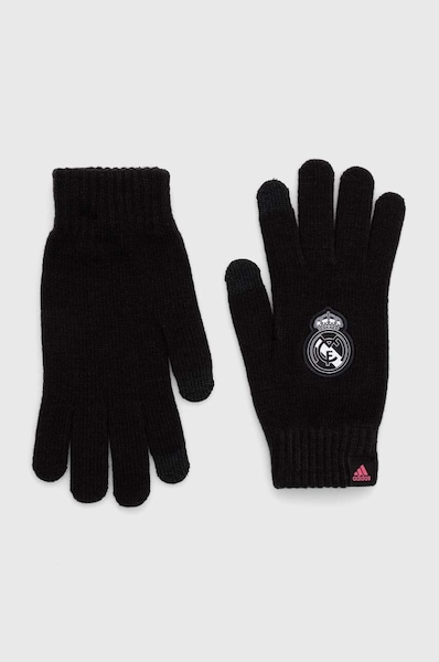 adidas rękawiczki REAL MADRYT kolor czarny FR9747-CZARNY