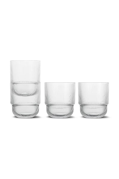 Komplet kozarcev Sagaform Blanka 400 ml 4-pack prozorna barva