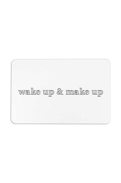 Килимок для ванної Artsy Doormats Up & Make Up 39 x 60 cm колір білий