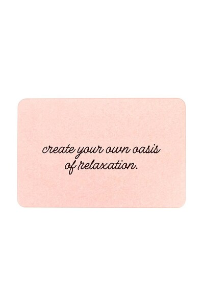 Килимок для ванної Artsy Doormats Create Your Own Oasis Of Relief 39 x 60 cm колір рожевий