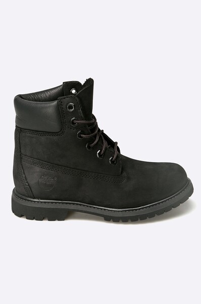 Gležnjače Timberland Premium Boot 6" za žene, boja: crna, ravni potplat, 8658A-BLACK