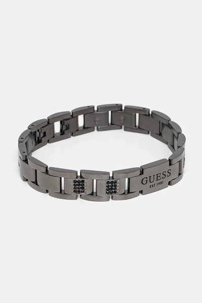 Браслет чоловічий з нержавіючої сталі з кристалом Guess