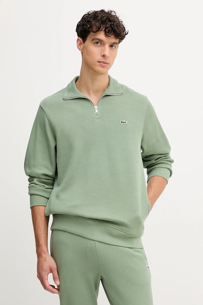 Βαμβακερό πουλόβερ Lacoste χρώμα: γκρι
