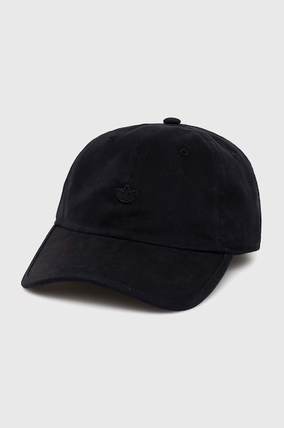 Bombažna bejzbolska kapa adidas Originals črna barva IC3031