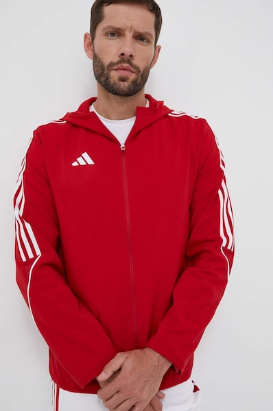 Jakna za vadbo adidas Performance Tiro 23 rdeča barva