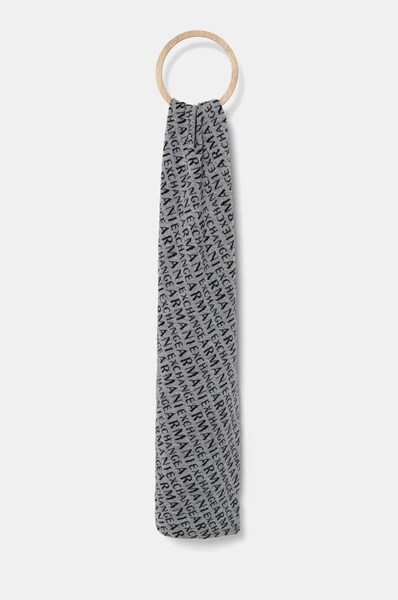 Шарф Armani Exchange колір сірий