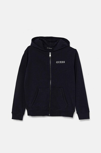 Дитяча бавовняна кофта Guess колір синій