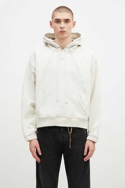 A-COLD-WALL* cotton sweatshirt Millbank Hoodie men's beige color hooded smooth ACWMW197