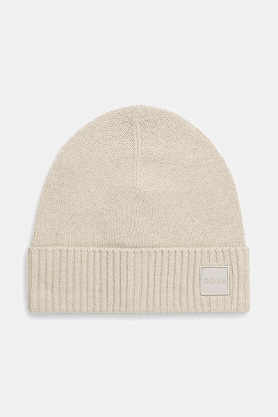 Boss Orange berretto in lana Akaio_R_Hat colore beige 50522447