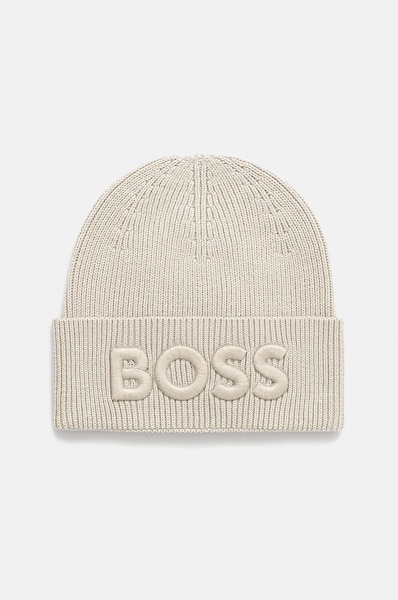 Boss Orange berretto in lana Afox_R colore beige 50522449