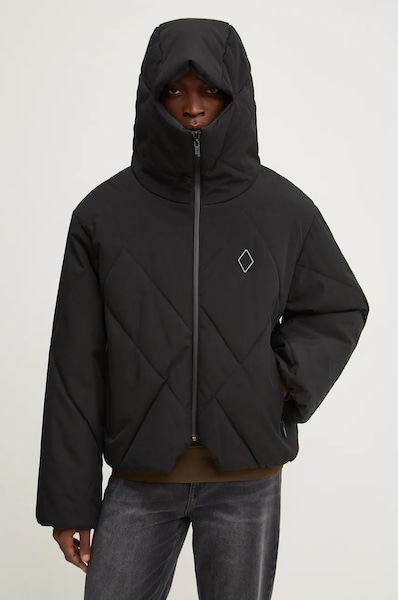 Jakna A-COLD-WALL* Shiro Hooded Puffer Jacket moška, črna barva, ACWMO261