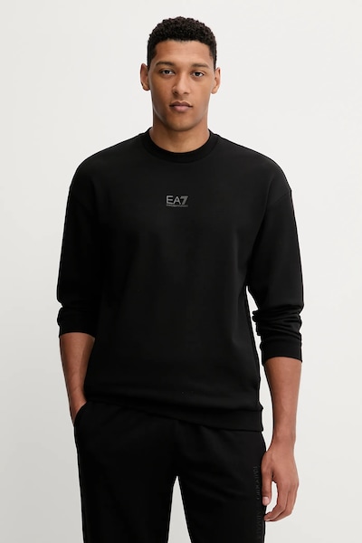 Μπλούζα EA7 Emporio Armani χρώμα: μαύρο, AF12501.7M000659