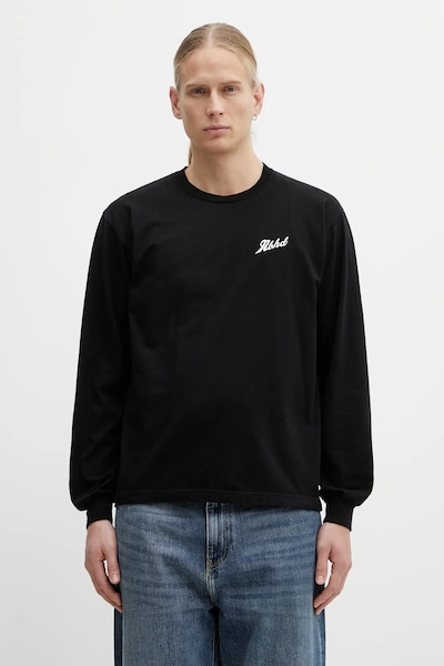 NEIGHBORHOOD longsleeve din bumbac NH . TEE LS-2 culoarea negru, cu imprimeu, 252PCNH.LT02