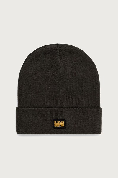 Шапка beanie чоловіча з бавовною G-Star Effo колір зелений
