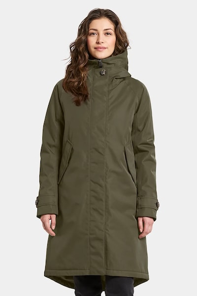 Didriksons rövid kabát LUNA zöld, téli, oversize, 505930