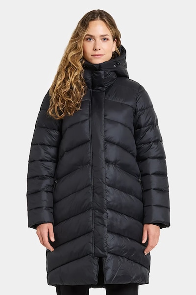 Didriksons rövid kabát MARION fekete, téli, oversize, 505921