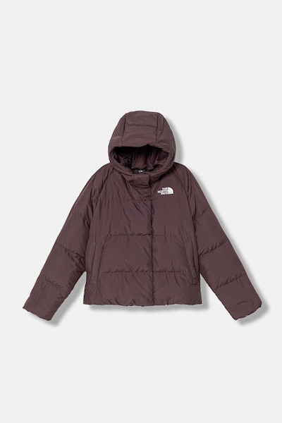 Детско пухено яке The North Face G NORTH DOWN HOODED JACKET в лилаво NF0A88UDBQ71