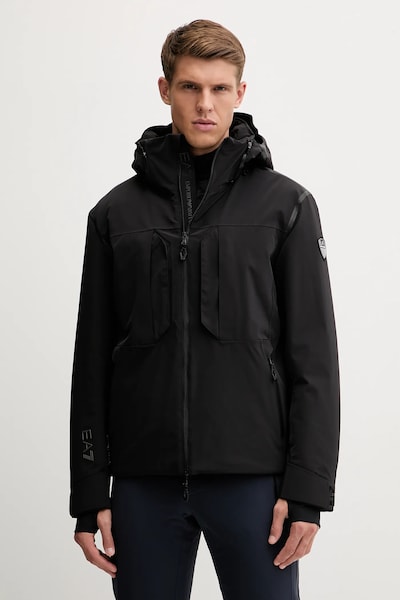 Μπουφάν για σκι EA7 Emporio Armani χρώμα: μαύρο, AF13887.7M000450