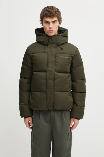 Daily Paper kurtka Monogram Puffer kolor zielony zimowa 2524008